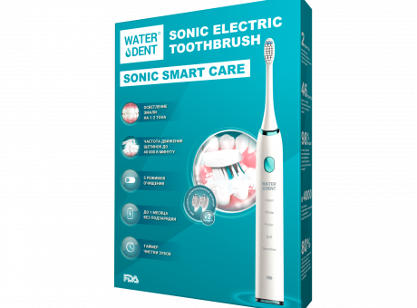 Звуковая электрическая зубная щетка Waterdent SONIC SMART CARE